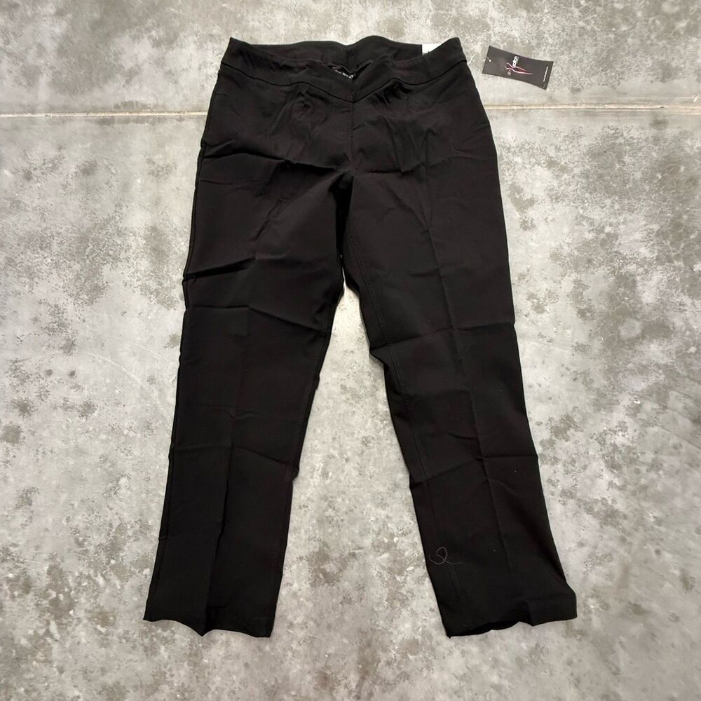 Slimsation by Multiples Black Relaxed Leg Pants Tummy Control NWT Size 18 Dress